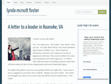 Tablet Screenshot of lyndamcnuttfoster.com